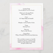 Purple Flowers Order of Service Program Programm (Rückseite)