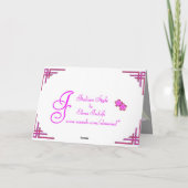 Purple Flowers Osterkarte Feiertagskarte (Rückseite)