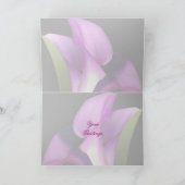 Purple Flowers Osterkarte Feiertagskarte (Innenseite)