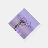Purple Flowers Paper Napkin Serviette (Ecke)