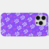 Purple Flowers Pattern iPhone 15 Pro Max Case (Rückseite (Horizontal))