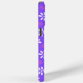 Purple Flowers Pattern iPhone 15 Pro Max Case (Rückseite / Rechts)