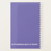 Purple Flowers Planner Planer (Rückseite)