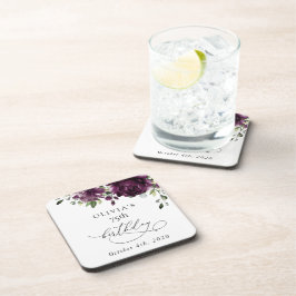 Purple Flowers, Plum Flowers, Boho, Birthday Getränkeuntersetzer