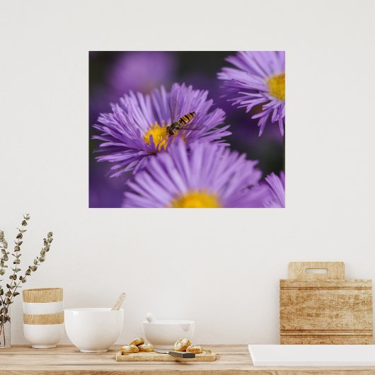Purple Flowers Poster (Küche)