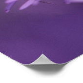 Purple Flowers Poster (Ecke)