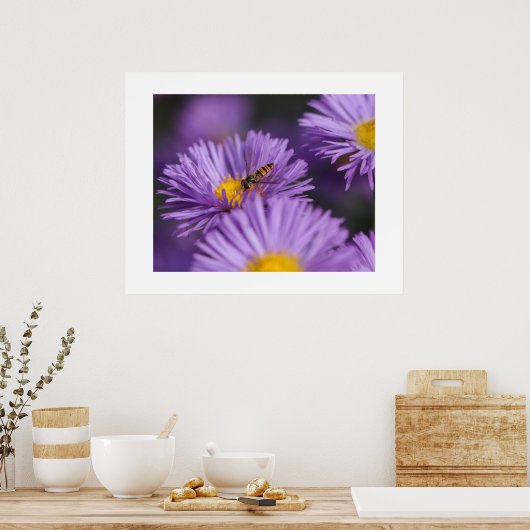 Purple Flowers Poster (Küche)