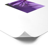 Purple Flowers Poster (Ecke)
