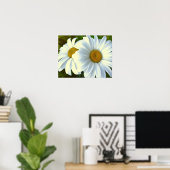 Purple Flowers Print Classic Daisies Poster Print (Heimbüro)