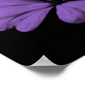 Purple Flowers Print Poster (Ecke)
