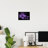 Purple Flowers Print Poster (Heimbüro)