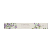 Purple Flowers Romantic Pre-Addressed Return (Person)