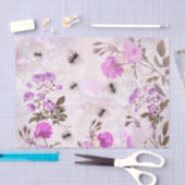 Purple Flowers Seidenpapier (Handwerk)