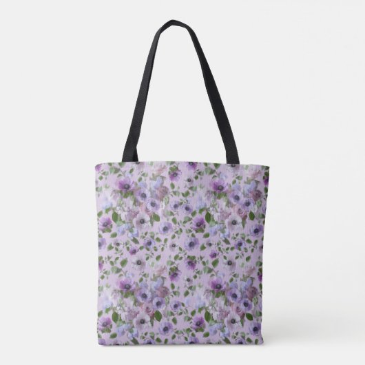 Purple Flowers Tasche (Rückseite)