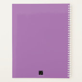 PURPLE FLOWERS WEEKLY PLANNER PLANER (Rückseite)