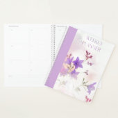 PURPLE FLOWERS WEEKLY PLANNER PLANER (Anzeige)