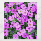 Purple Flowers Weinetikett (Einzelnes Label)