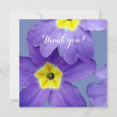 Purple Flowers Werden Sie meine Blumenkarte sein? Einladung (Rückseite)