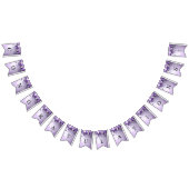 Purple Flowers with Dangling Pearls Bunting Flag Wimpelkette (Alle)