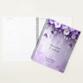 Purple Flowers with Dangling Pearls Planner Planer (Anzeige)