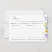 Purple Flowers, Yellow Flowers, Bridal Recipe (Vorderseite)