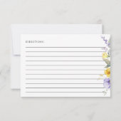 Purple Flowers, Yellow Flowers, Bridal Recipe (Rückseite)