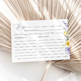 Purple Flowers, Yellow Flowers, Bridal Recipe