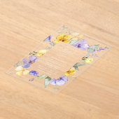 Purple Flowers, Yellow Flowers, Bridal Shower Acryleinladungen (Ablage )