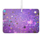 Purple foil background with Stars Autolufterfrischer (Rückseite)