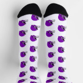 Purple Football Helmets Socken (Oben)