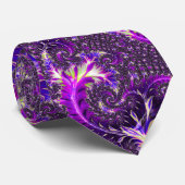 Purple Fractal Krawatte (Gerollt)