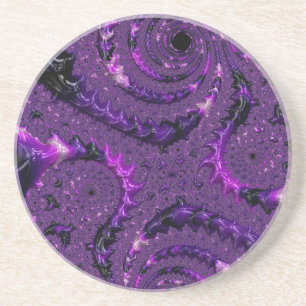 Purple Fractal Sandstein Untersetzer