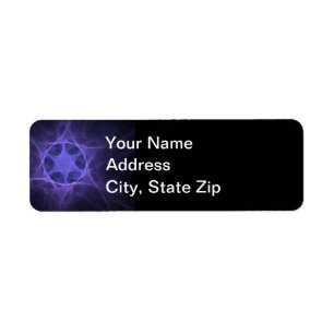Purple Fractal Star of David
