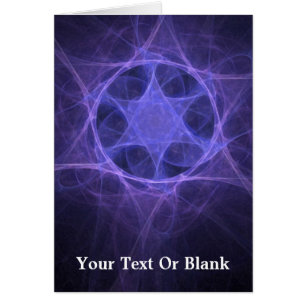 Purple Fractal Star of David