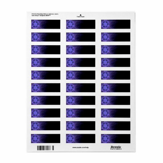 Purple Fractal Star of David (Vorne)