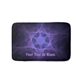 Purple Fractal Star of David Badematte (Vorderseite)