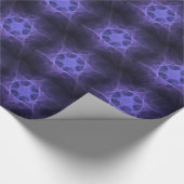 Purple Fractal Star of David Geschenkpapier (Ecke)