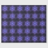 Purple Fractal Star of David Geschenkpapier (Flach)