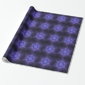 Purple Fractal Star of David Geschenkpapier (Ungerollt)