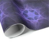 Purple Fractal Star of David Geschenkpapier (Rolleneckpunkt)