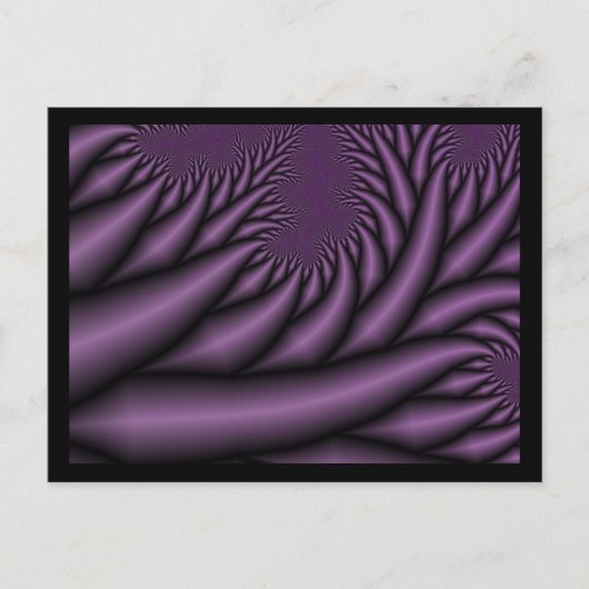 Purple Fraktal Post Cards Postkarte (Vorderseite)