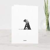 Purple Freesia Flowers Card Karte (Rückseite)