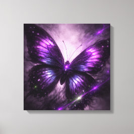 Purple Galaxy Butterfly Canvas Wall Art Leinwanddruck