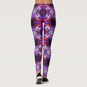 Purple Galaxy Cat  Leggings (Rückseite)