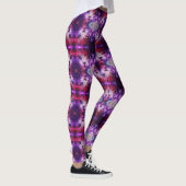 Purple Galaxy Cat  Leggings (Rechts)