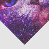 Purple Galaxy Cat  Seidenpapier (Ausschnitt)