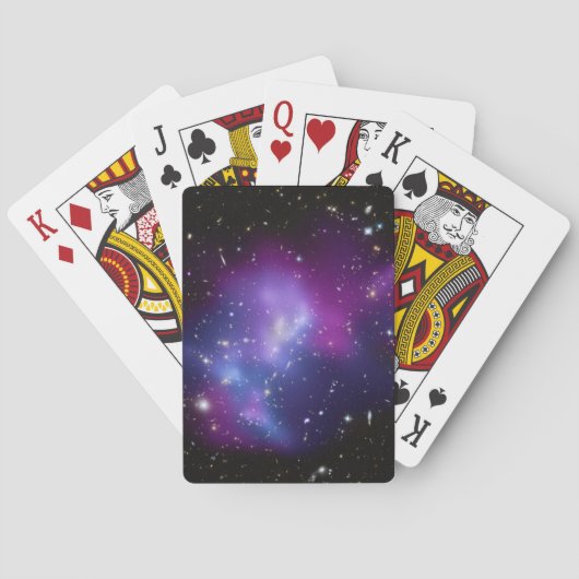 Purple Galaxy Celestial Space Photo Spielkarten (Rückseite)