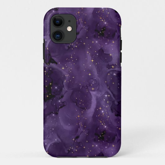 Purple Galaxy Series Design 8 Case-Mate iPhone Hülle (Rückseite)