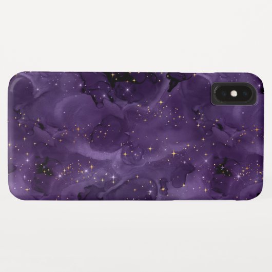 Purple Galaxy Series Design 8 Case-Mate iPhone Hülle (Rückseite (Horizontal))
