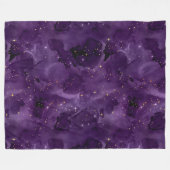 Purple Galaxy Series Design 8 Fleecedecke (Vorderseite (Horizontal))